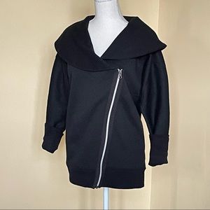 Asymmetrical black sweatshirt size small